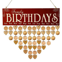 Load image into Gallery viewer, Wooden Hanging Calender